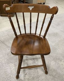 Late 20th Century Colonial Style Swivel Chair