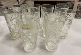 10 Vintage Glass Cups