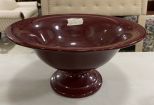 Red Ceramic Center Piece Bowl