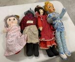 Four Vintage Dolls