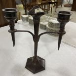 Two Arm Metal Candle Holder