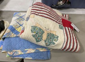 Two Vintage Hand Crafted Quilts