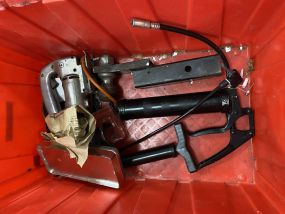 Grease Gun, Ball Hitch, pump, saw