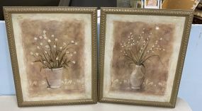 Pair of Flower Vase Prints