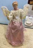 Porcelain Angel Tree Topper and Wobbly Bear Nutcracker Music Box