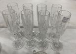 Set of 8 Waterford Champagne Glasses
