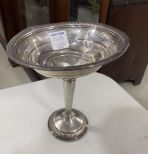 Lord Silver Inc Sterling Silver Weighted Footed Compote With Bend Damage to Bowl