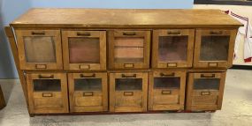 Old General Store Seed Bin Cabinet