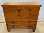 Antique Primitive Pine Blanket Chest