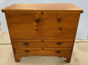 Antique Primitive Pine Blanket Chest