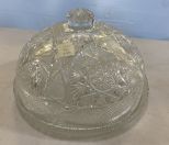 Cut Glass Hobstar Covered Cake Stand