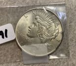 1922 Peace Liberty Silver Dollar