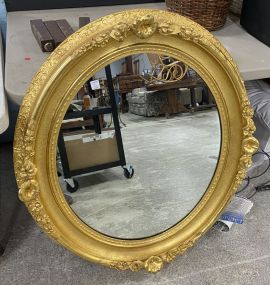 Oval Gold Gilt Wall Mirror