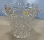 Pressed Glass Ice Bucket