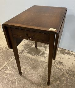 Brandt Mahogany Drop Leaf Side Table