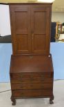 Ball-n-Claw Antique Mahogany Secretary