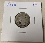 1916 Barber Dime