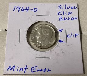 1964-D Mint Error Clipped Nickel