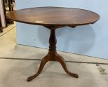 Antique Queen Anne Tilt Top Round Table