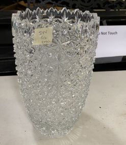 Large Cut Glass Vase