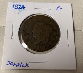 1824 Large Cent