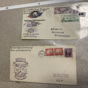 Hindenburg and Graf Zeppelin Envelopes
