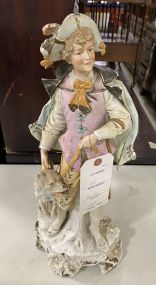 Bisque Porcelain Man Figurine