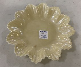 Belleek Porcelain Crimped Rim Bowl