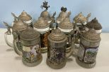 11 Collectible German Beer Steins