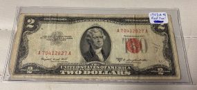 1953B $2 Dollar Red Seal