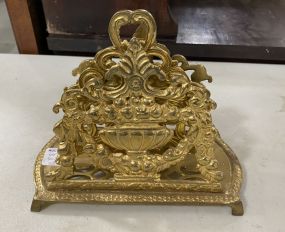 Brass Ornate Napkin Holder