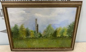 Signed Landscape Painting Signed lower Right