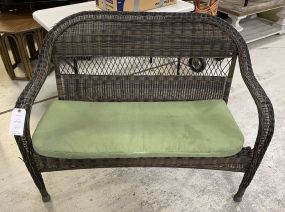 Patio Wicker Settee