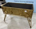 Gold Gilt Metal Planter