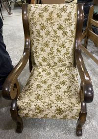 Mahogany Antique Empire Style Arm Chair