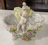 Porcelain Cherub Basket