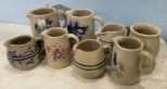 8 Stoneware Crock Pitchers