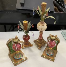 Two Pair of Decorative Candle Holders