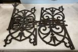 Four Iron Plaque Pieces