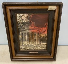 University of Mississippi Framed Reverse Art