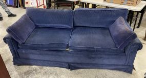 Knob Creek Blue Two Cushion Sofa