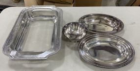 Silver Plate Vegetable Dishes, Bowl, and Tray