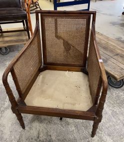 Hickory Caned Arm Chair