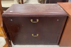 Cherry Office Two Drawer File Cabinet