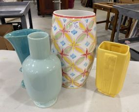 Four Pottery Vases