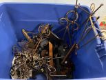 Box Lot of Assorted Plate Stands and Racks