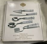 Shannon Crystal Versailles Five Piece Crystal Handled Serving Set