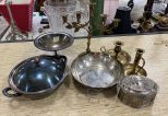 Silver Plate and Brass Pieces