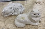 Two Ceramic Cats