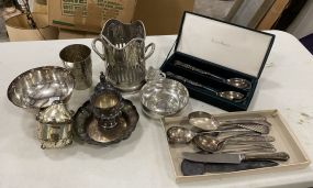 Group of Silver Plate Serving